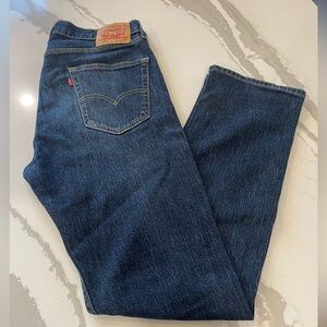 Levi's 505 Classic Straight Leg Blue Jeans 33x32